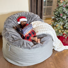 Adult Bean Bag Chair - King - NEST Bunny Fur